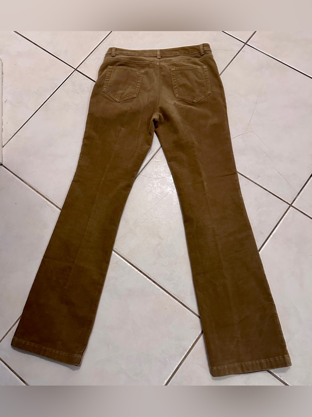 Lands’ End  Size 6 Brown Corduroy Bootcut Flare Pants Stretch Y2K Prep - Picture 7 of 11